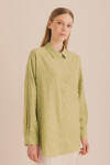 Yeşil Kumaşı Püskül Detaylı Tunik 