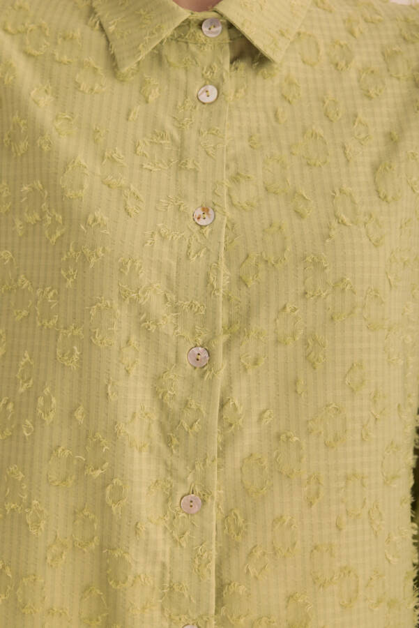 Yeşil Kumaşı Püskül Detaylı Tunik - 3