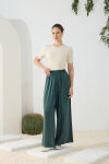 Yeşil Lastikli Pantolon Etek - 3