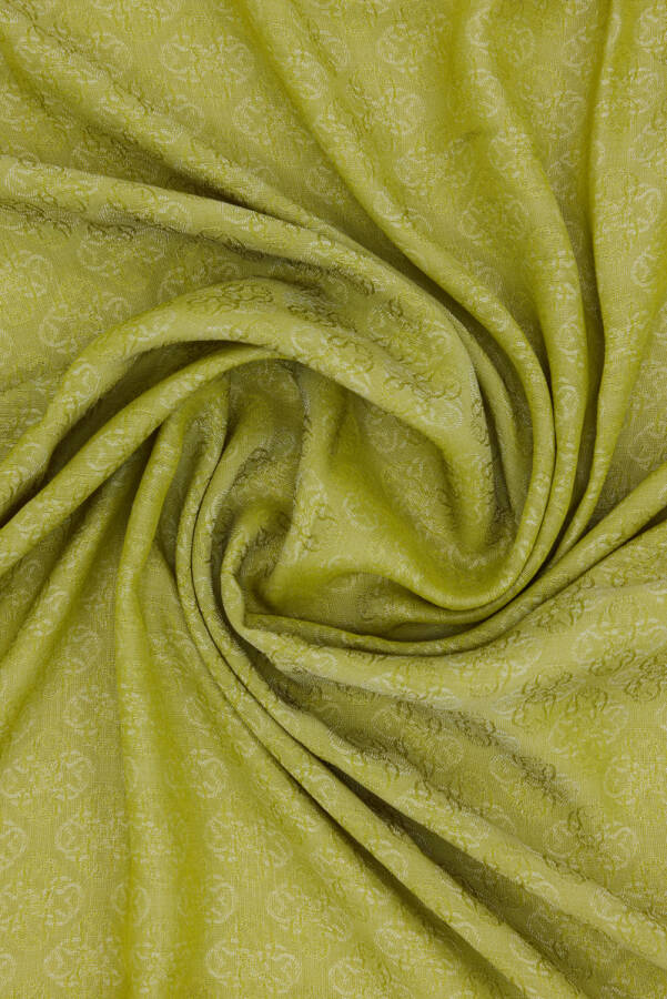 Yeşil Monogram Jakar Eşarp - 2