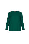 Yeşil Sıfır Yaka Triko Bluz 