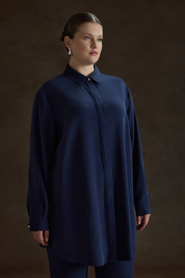 NAVY Tencel Tunik - 4
