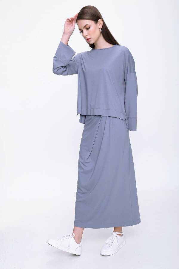 Gri Z21800703 BLUZ - 6