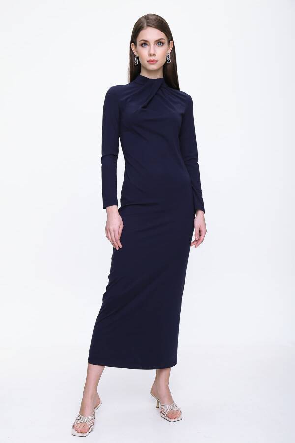 Lacivert Z41420703 ELBİSE - 1