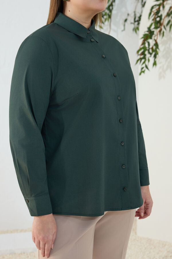 Zümrüt Klasik Gömlek - 5