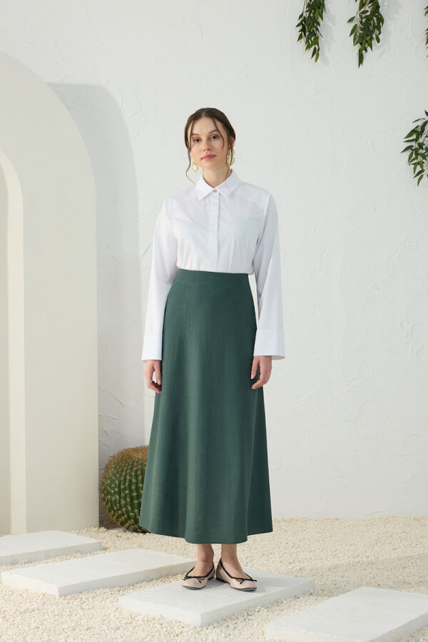 Zümrüt Kulplu Etek - Aker