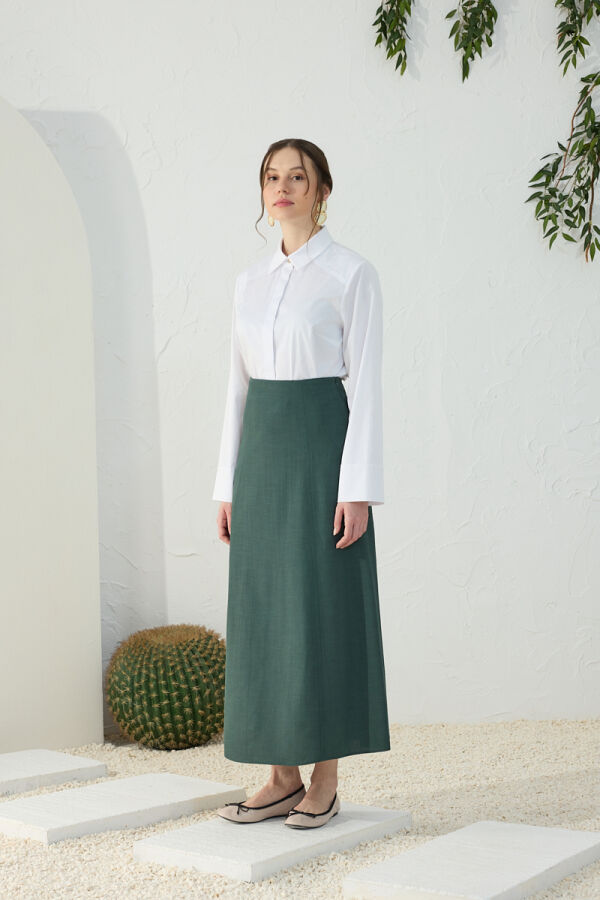 Zümrüt Kulplu Etek - Aker (1)