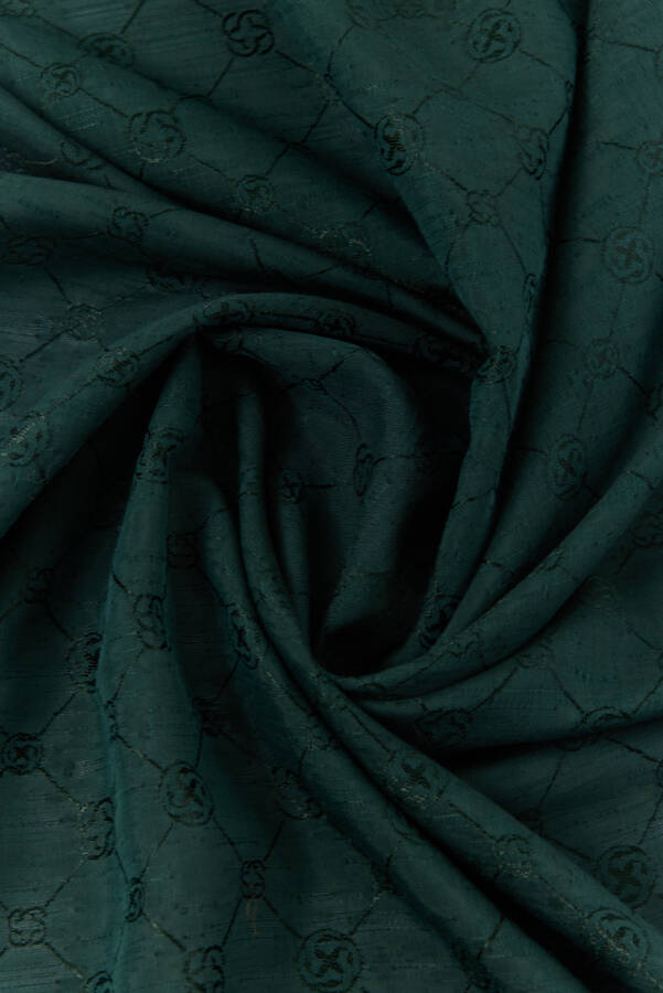 Zümrüt Yeşili 70X190 CM Koza Şal - 5