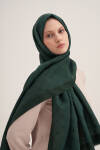 Zümrüt Yeşili 70X190 CM Koza Şal - 1